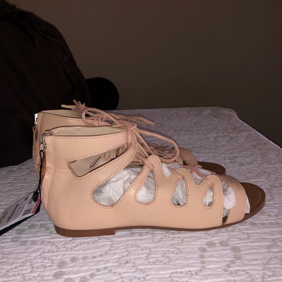 New Zara greek style sandals sz 38